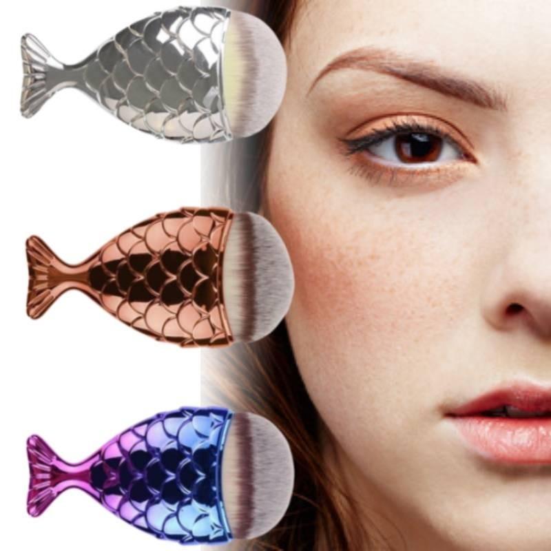 Красочная кисть для макияжа русалки большого размера, кисть для тональной основы, инструмент для красоты, must-have