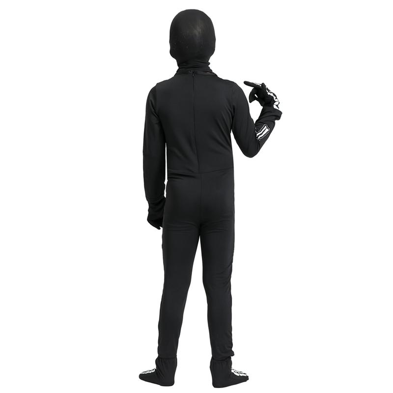 Костюм на Хеллоуин с рисунком скелета, комбинезон, светящийся в темноте, детский и молодежный костюм для косплея