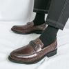 Fashion Luxury Retro Fashion Designer New Black Brown Green Casual Shoes For Men Penny Loafter Formal Wedding Dress Homecoming