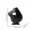 Large Decorative Vase for Living Room Metal Artistic Centerpiece Abstract Hollow
