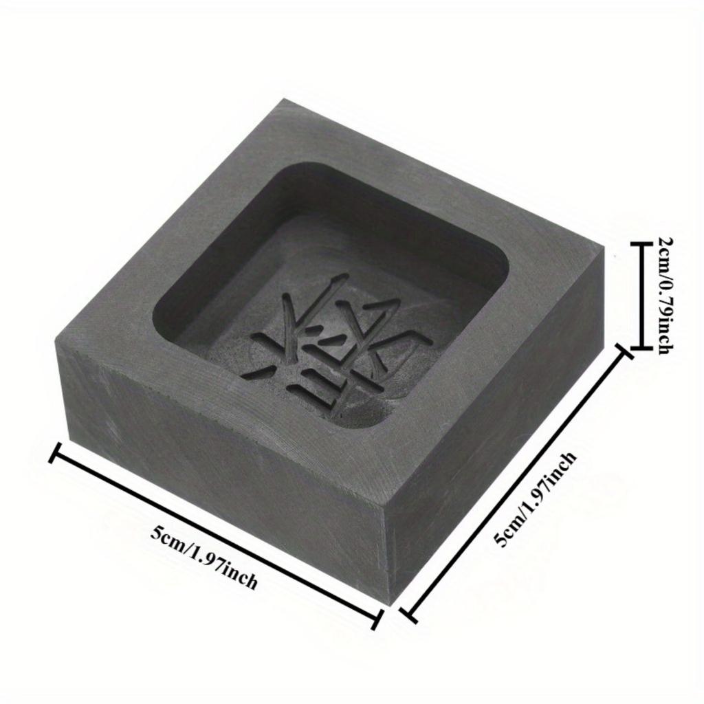 1pcs Casting Graphite Molds DIY Metal Molds Alchemical Waste Melting Tools Profiled Graphite Molds Precious Metal Ingot Slots