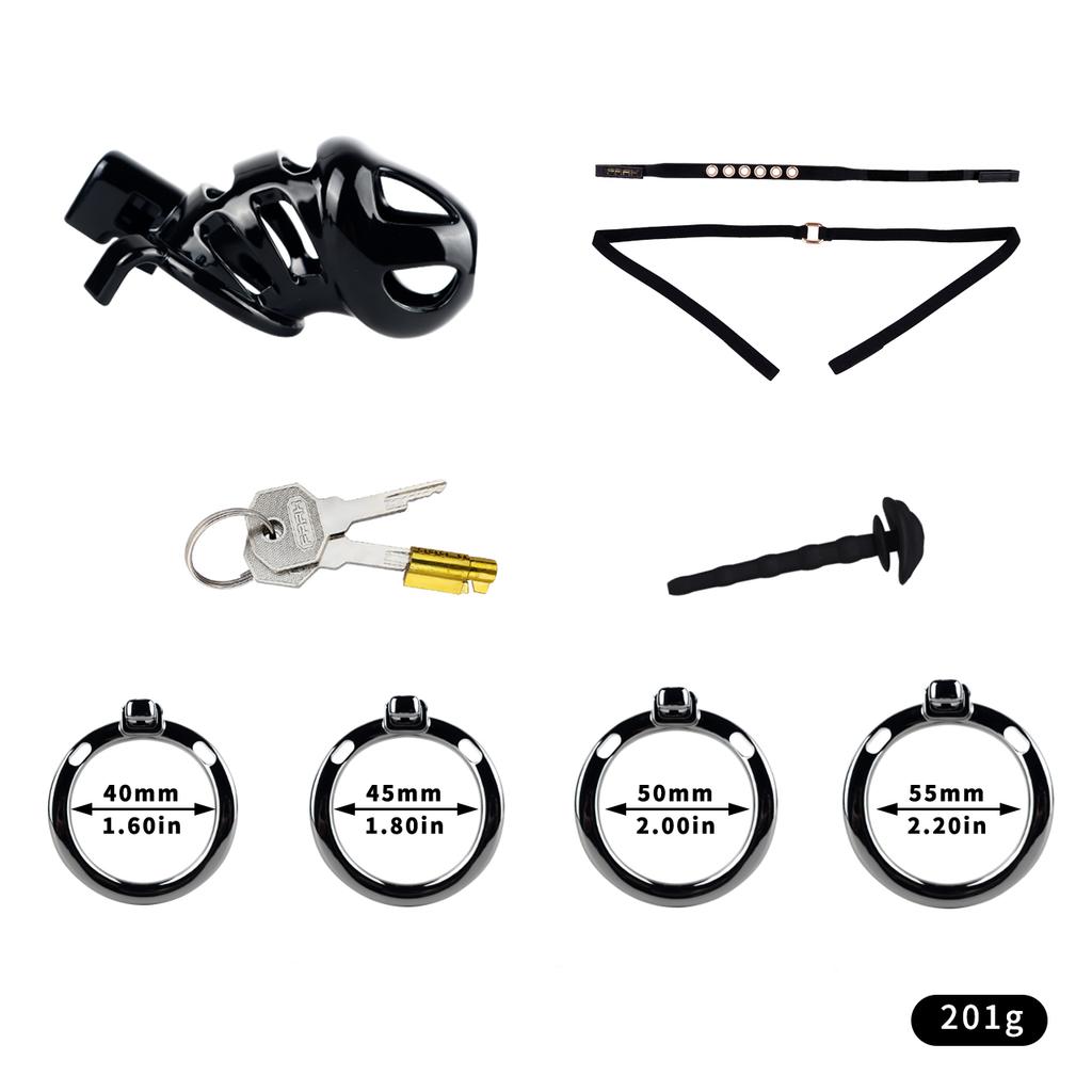 FRKO BDSM Chastity Cage With Detachable Silicone Urethral Catheter Lightweight Lockcock Cage Sex Toys For Men Husband Loyalty 18