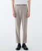 MUSINSA STANDARD Relaxed Tapered Hidden Banding Crop Slacks [Light Beige]