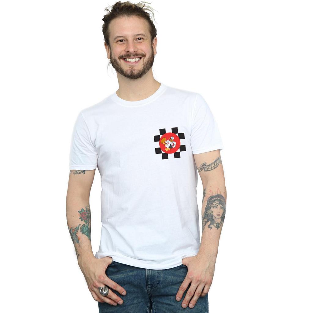 Disney Мужская футболка с Дональдом Даком, выполняющим удар каратэ