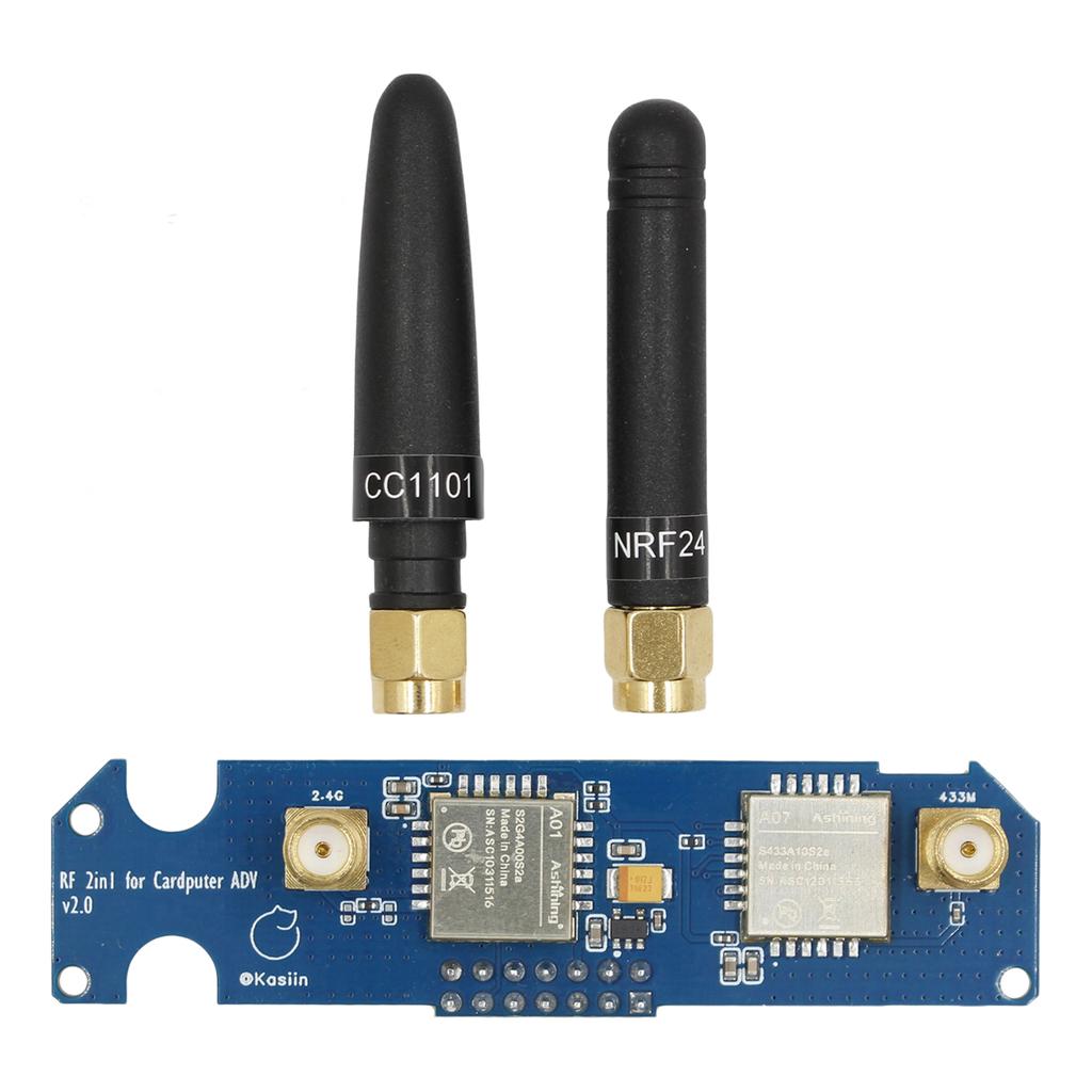 For M5Stack Cardputer ADV CC1101 915MHz & NRF24 2.4G RF Module 2 In 1 NRF24& CC1101 Dual-Bands Board Enhanced Antenna Design