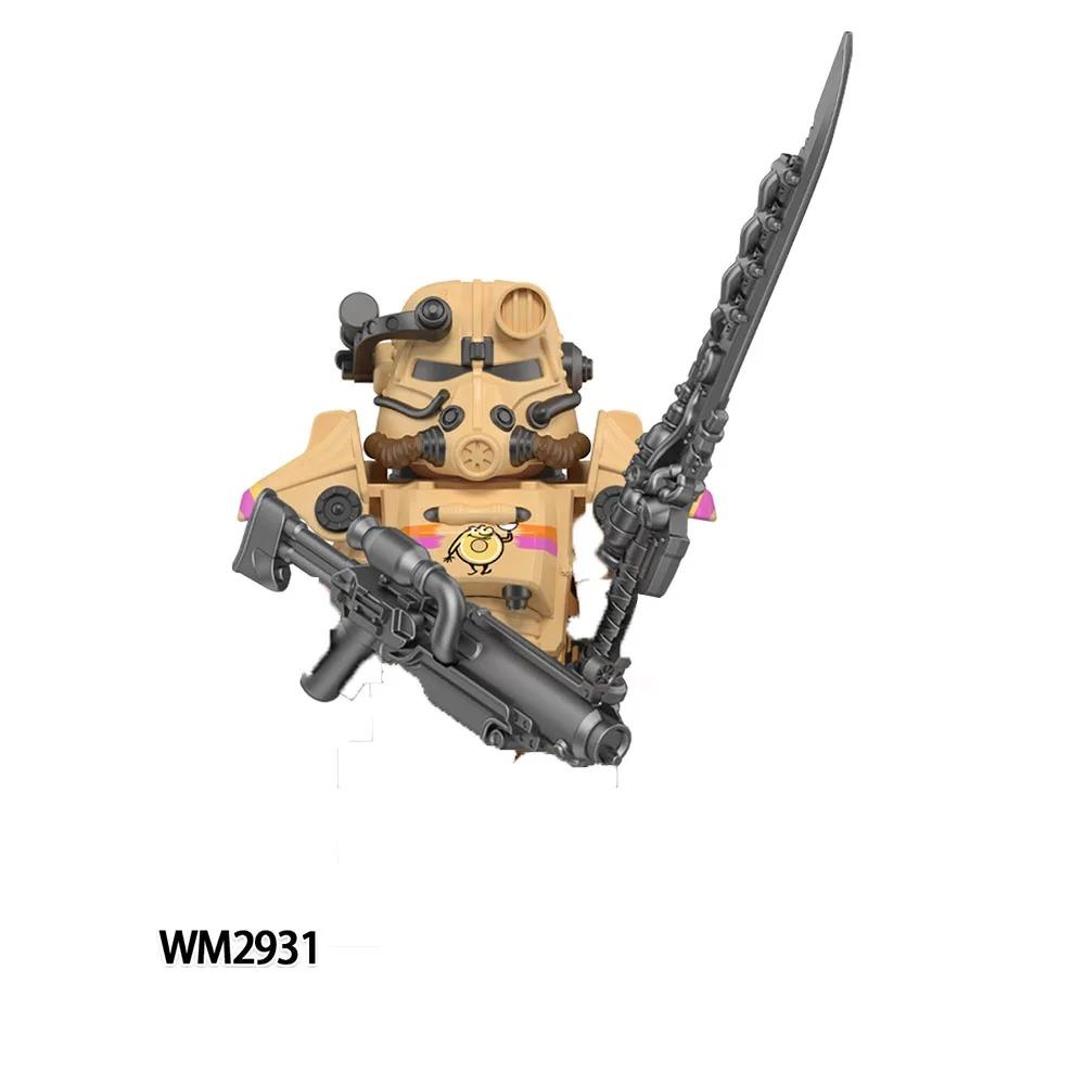 WM2924 Мехи Солдаты Кирпичи пулемет MOC Пазл Мини Фигурки Совместимые Строительные Блоки Игрушки Детские Подарки на День Рождения