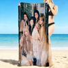 1Pc Elegant Fashion Poses Beach Towel, Quick Dry, Multi-Use for Beach Pool Gym Yoga Home Travel, Christmas, Halloween, Xmas Gift S929660