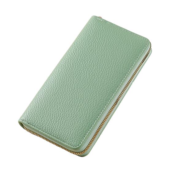 Женский кошелек на молнии, большой емкости, длинный, клатч для кредитных карт и наличных