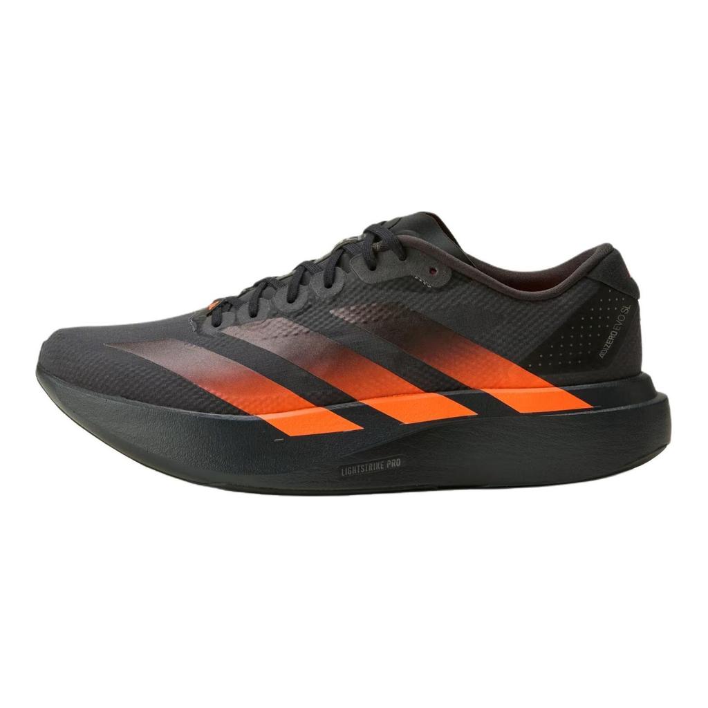 adidas Adizero Evo SL Дышащие и упругие беговые кроссовки Мужские Черный Оранжевый KJ1995