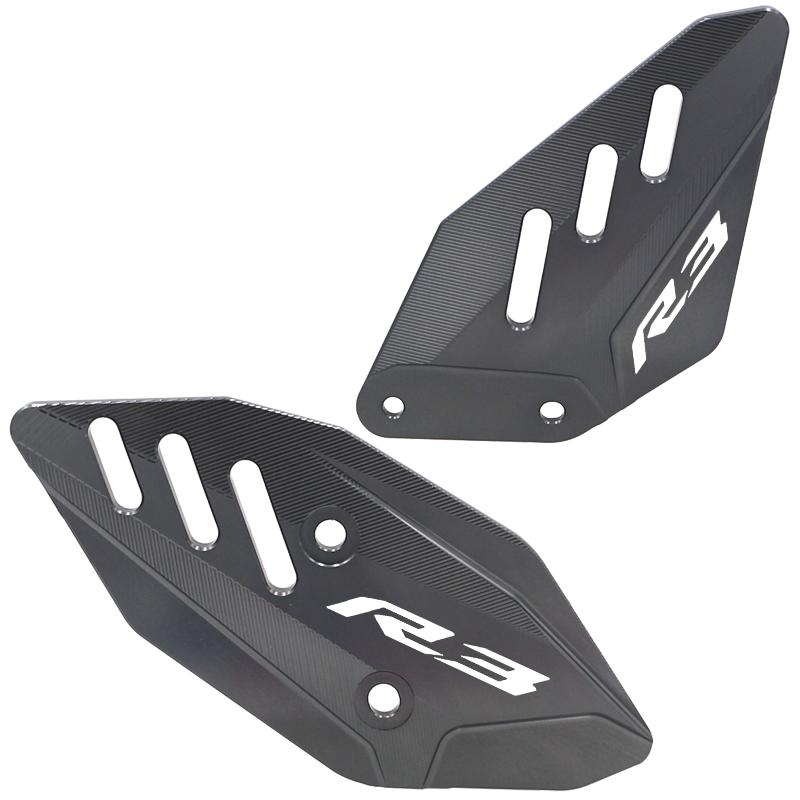Motorcycle FootPeg Footrest Rear Set Heel Plates Guard Protector For Yamaha MT03 R3 MT25 R25 Accessories MT-03 MT-25 YZF R3