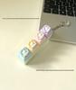 Cute Sticker DIY Button Squeeze Toy Keychain - Stress Relief Pendant