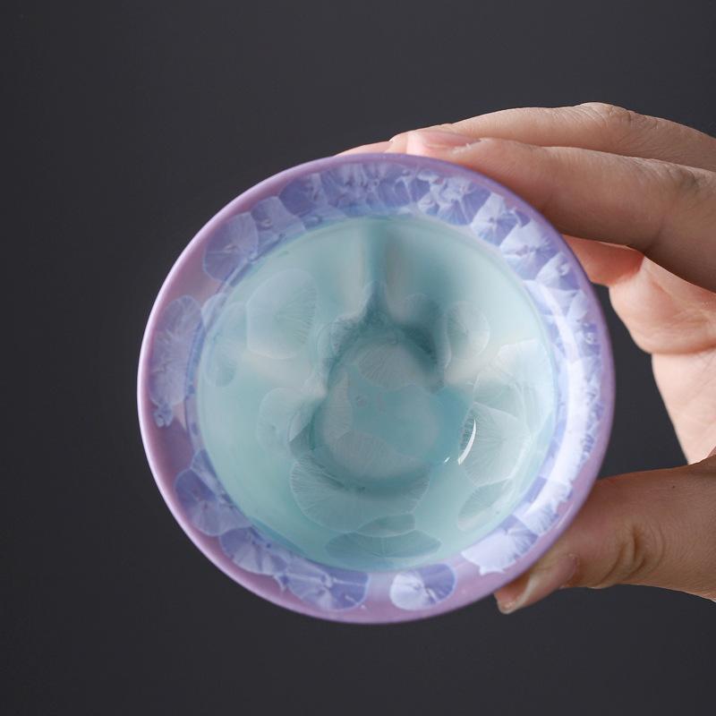 new product gradual change crystal glaze Fulu master cup high-end personal teacup tea cup practical business gifts