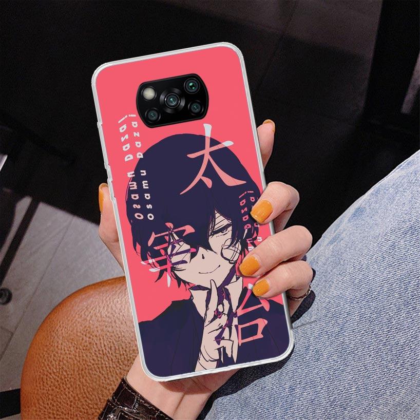 Bungo Stray Dogs Dazai Phone Case For Xiaomi Poco X7 X6 X5 Pro F7 Ultra Redmi 15C 15 13C 13 12C 12 10 10A 10C 9 9A 9C 9T Cover P