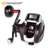 Full Metal 14+1BB Left / Right Fishing Reel with LED Digital Display Electronic Baitcasting Line Counter Reel 6.3:1 Casting Reel