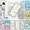 Чехол JZ26 Cartoon Pochacco Black Sofe для Samsung Note 20 Lite S24 Ultra S23 A03 A05 A06 A11 A71 A15 A16 A13 A24 A25 A33 A52 A53 A50 M55 M35 Plus