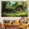 2D plane 1 fantasy forest background fairy tale house - Magic House suitable for birthday parties and weddings