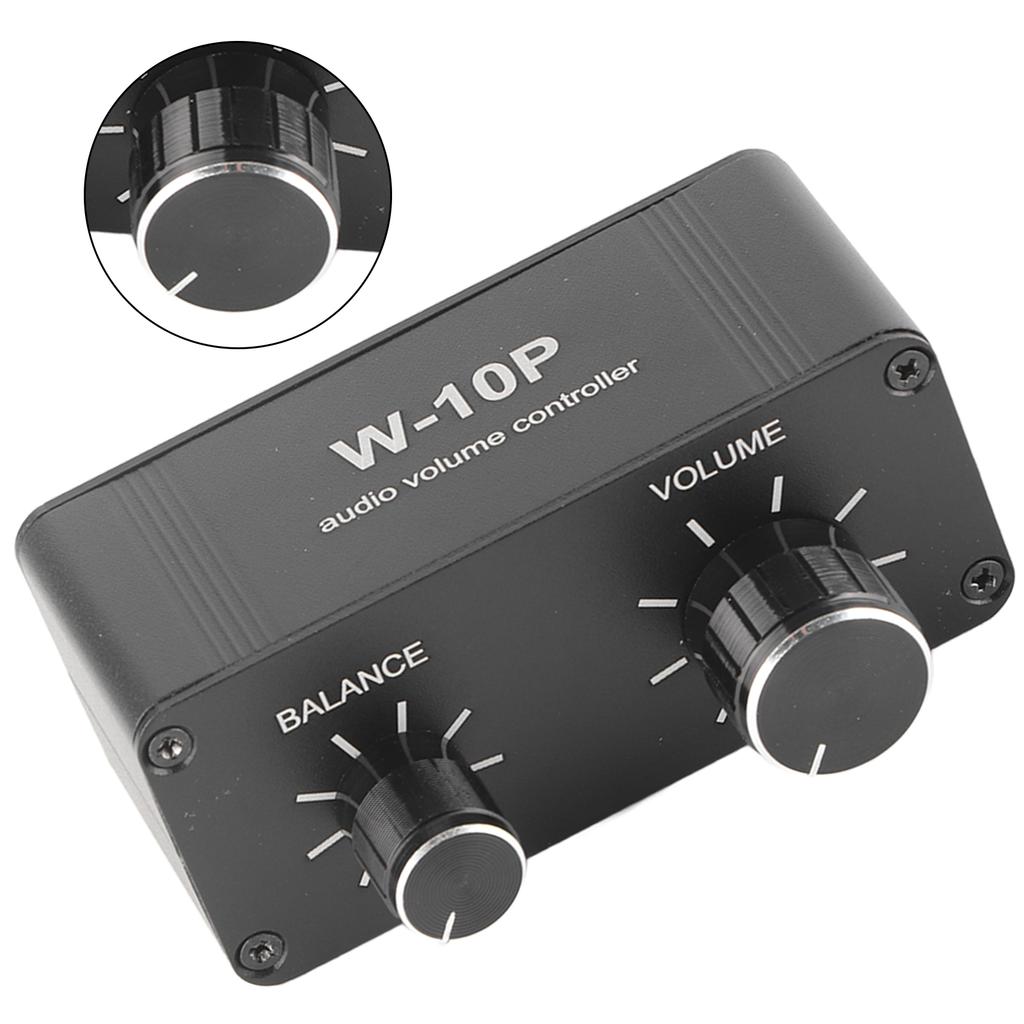 Sound Amplifier Noise Reduction 3.5mm AUX RCA Jack Music Controller Stereo Volume Adjuster for Headphone Speaker