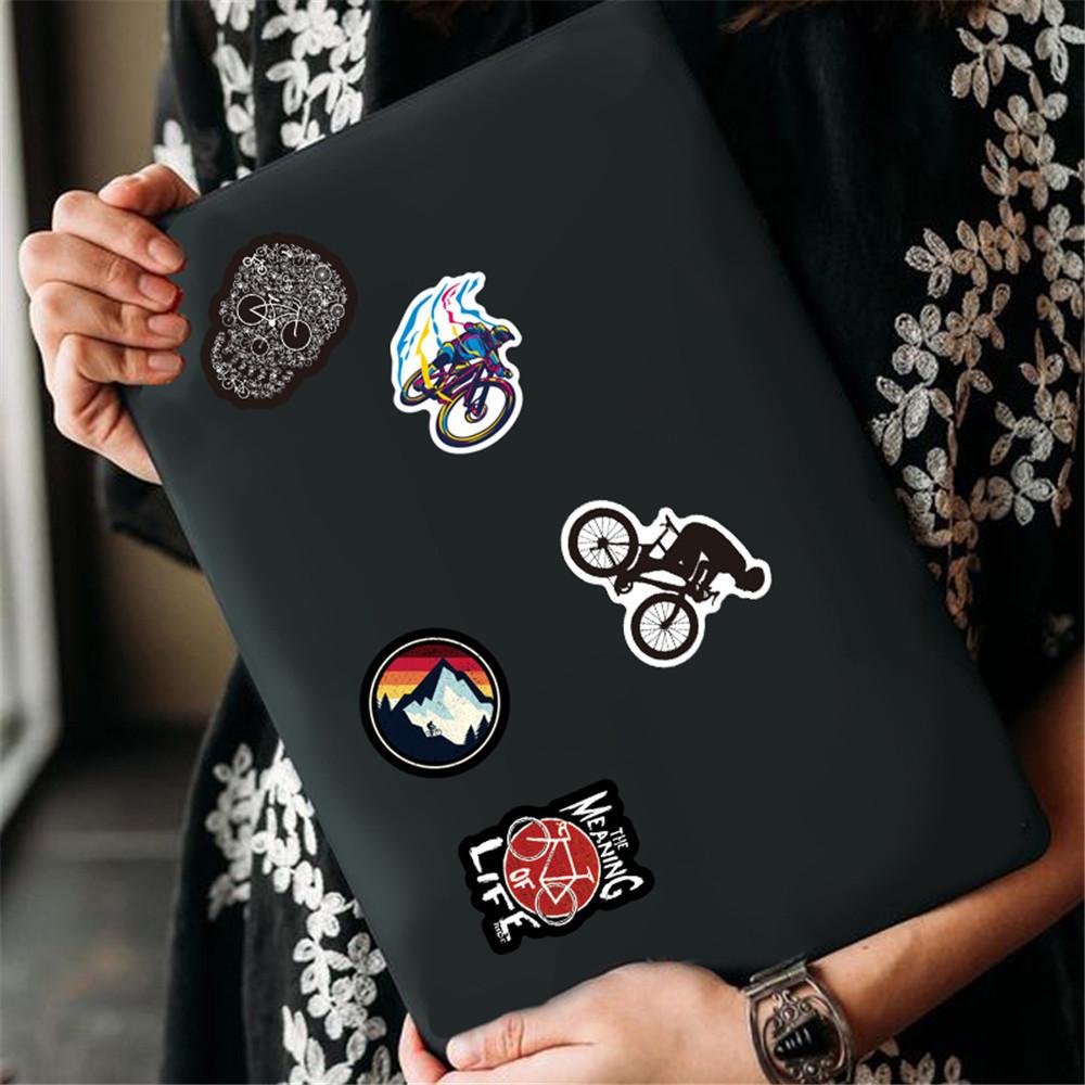 50 шт. наклейки для велосипедной рамы, защита ПВХ, водонепроницаемые наклейки