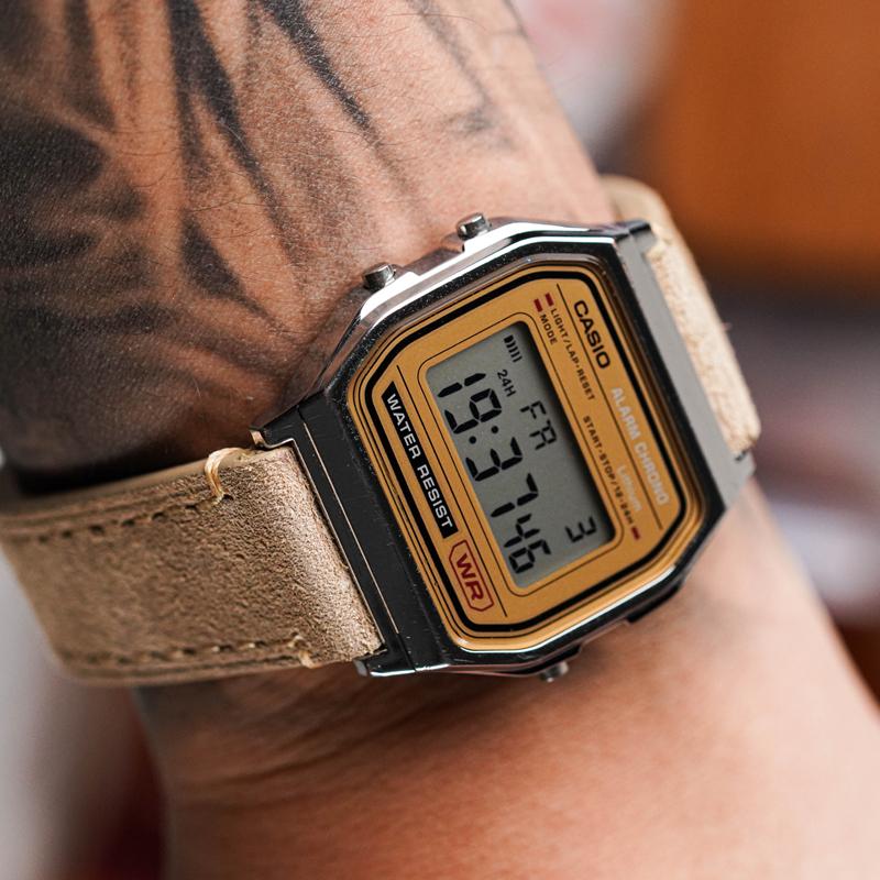 Casio Унисекс Кофейные часы A158WEA-9JF(Watch8--)