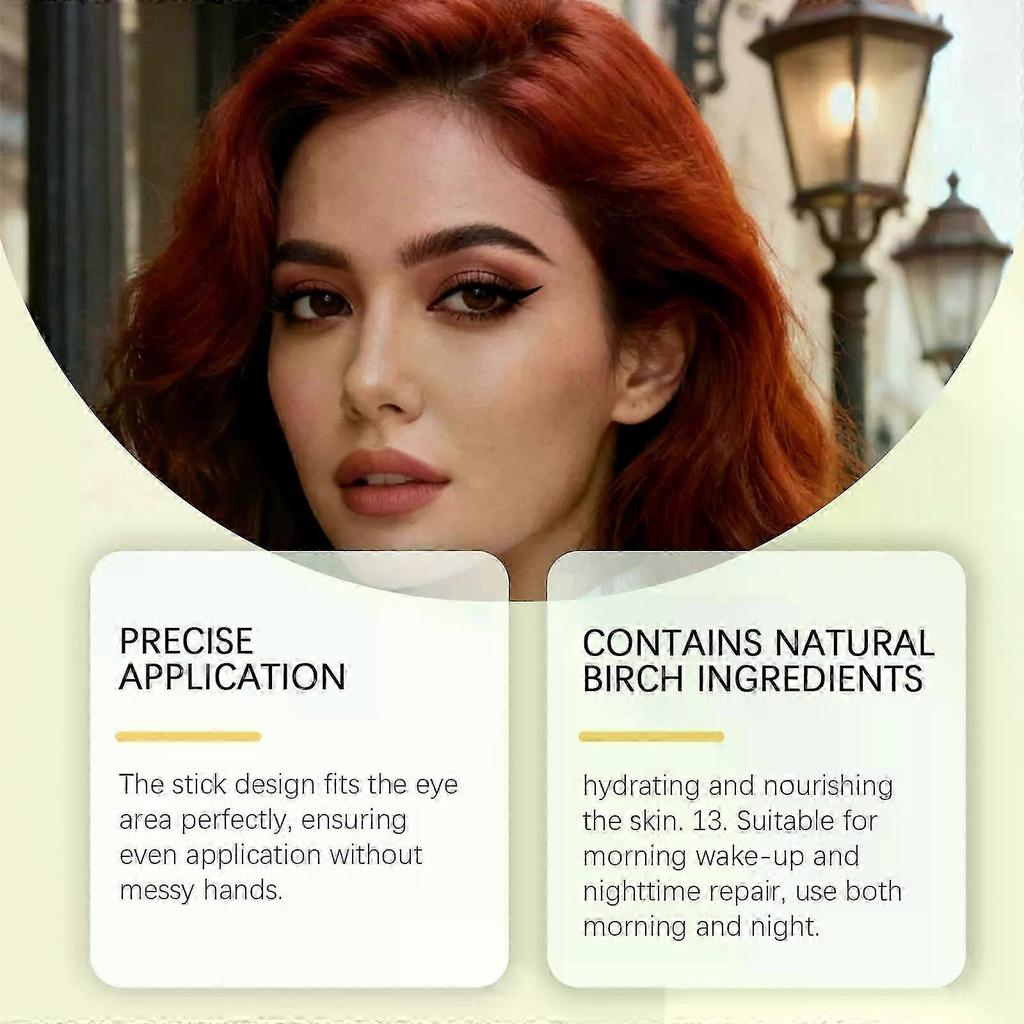 Retinol Eye Stick Hydrating & Brightening Under Eye Balm for Dark Circles, Puffiness, Wrinkles & Fine Lines, Portable Cooling Eye Care (5g)