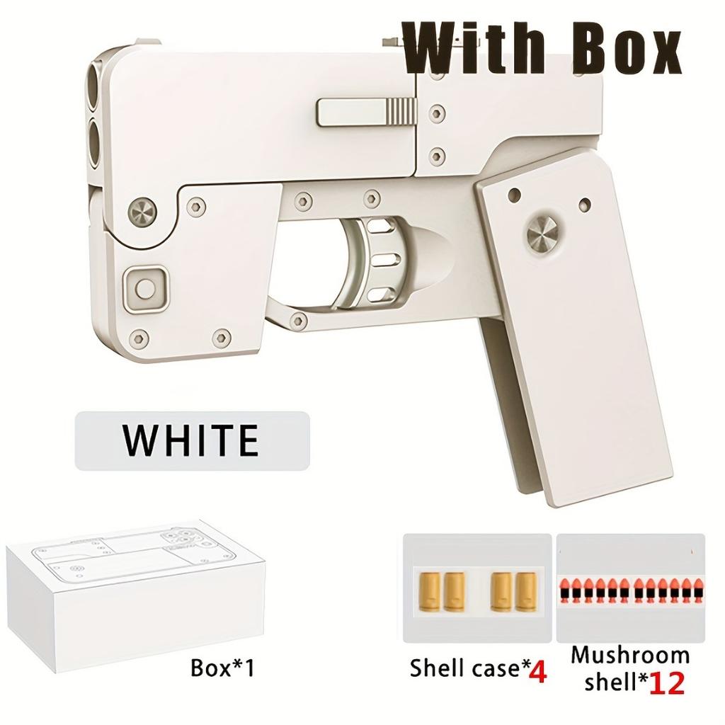 Foldable Toy Gun, Shaped Like a Mobile Phone Case for Shooting Toy Bullets, Rubber Bullet Pistol, Suitable for Halloween and Christmas Gifts.