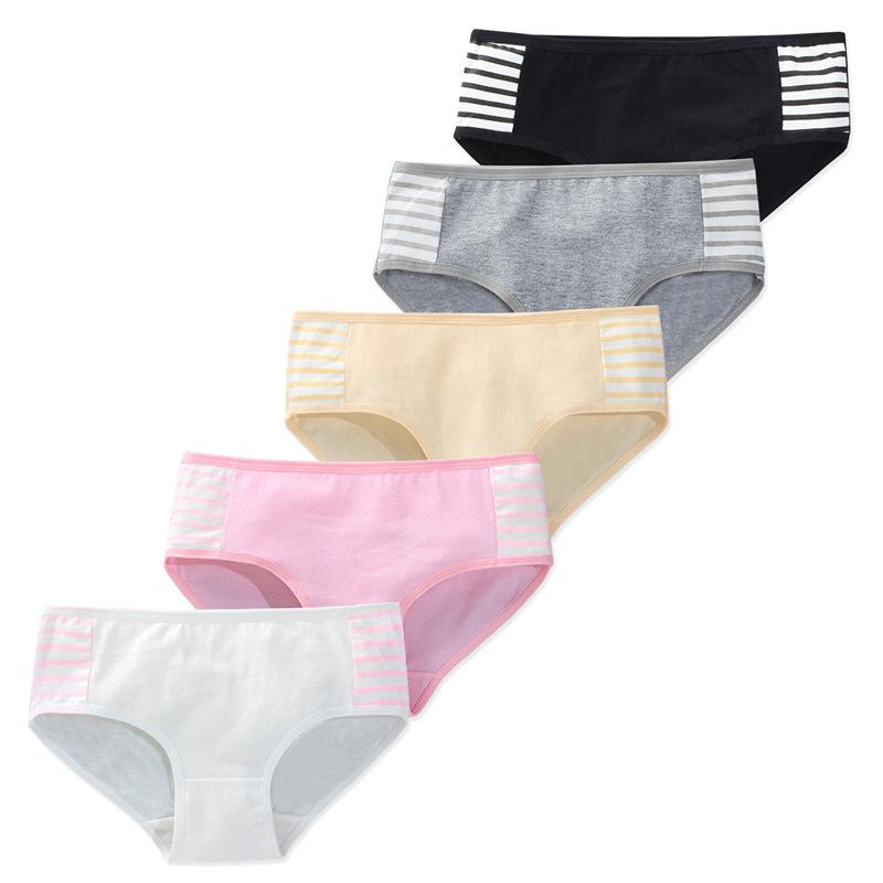 Women's Underwear Cotton Teenage Panties Kids Underwear Children Cotton Brifes 8-16Y