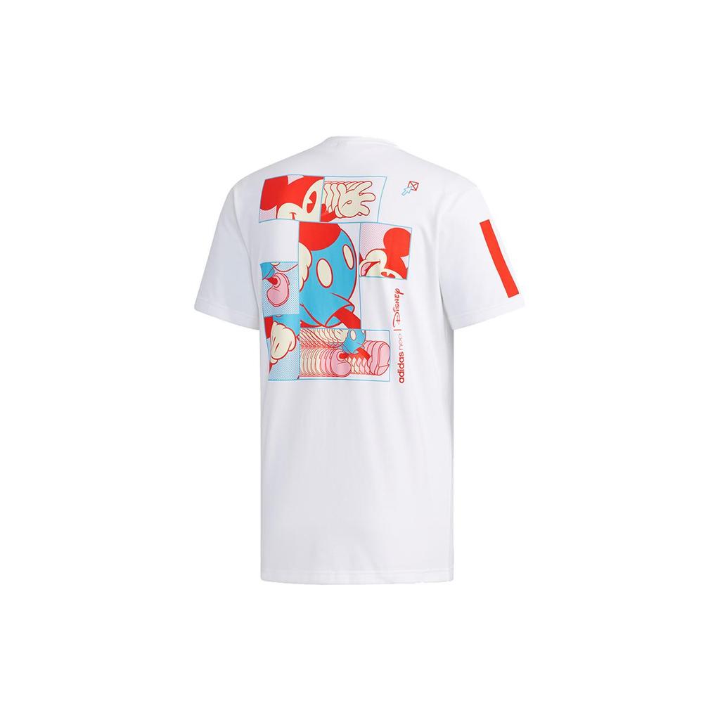 Adidas Neo T Shirts Men's White Crew Neck Moderate Straight Fit EI4542