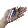 5pcs 10g Jig Head Soft Tail Bait Pike Bass Fishing Lure Bionic Eel Shore Jigging Sea Lake Boat Game Replaceable Reuse Fishhook