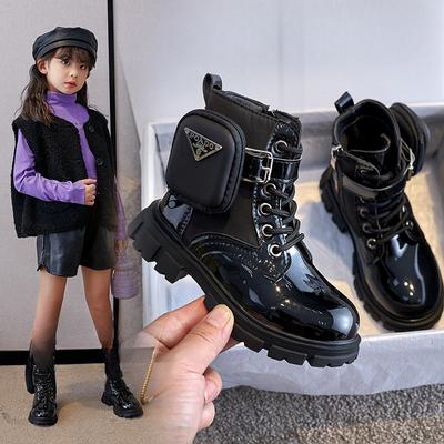 Новые детские замшевые кожаные сапоги с одним ботфортом