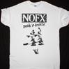 Винтажная белая хлопковая футболка унисекс Nofx Punk In Drublic. Унисекс футболка размеров от S до 5XL