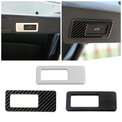Для Volkswagen VW ID.4 ID4 2024 2024 2024 Автомобильный задний багажник Кнопка открытия задней двери Рамка Отделка Нержавеющая сталь Предупреждающая наклейка