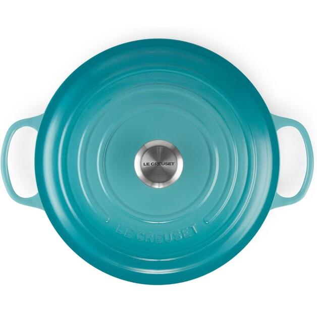 Cast Iron Roaster Le Creuset Signature Round 28 Cm Caribbean 6.7 L (21177281702430)