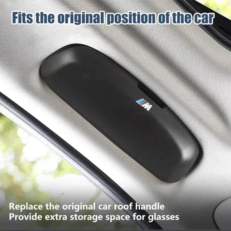 -Автомобильный держатель для солнцезащитных очков, футляр для очков, ящик для хранения, модификация ручки потолка для BMW 5 серии X3 X5 F10 F48 F30 G01 G20 G05 G60 G30