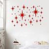 42PCS Starburst Pattern Mirror Wall Stickers Starburst Wall Stickers  Bedroom Decor