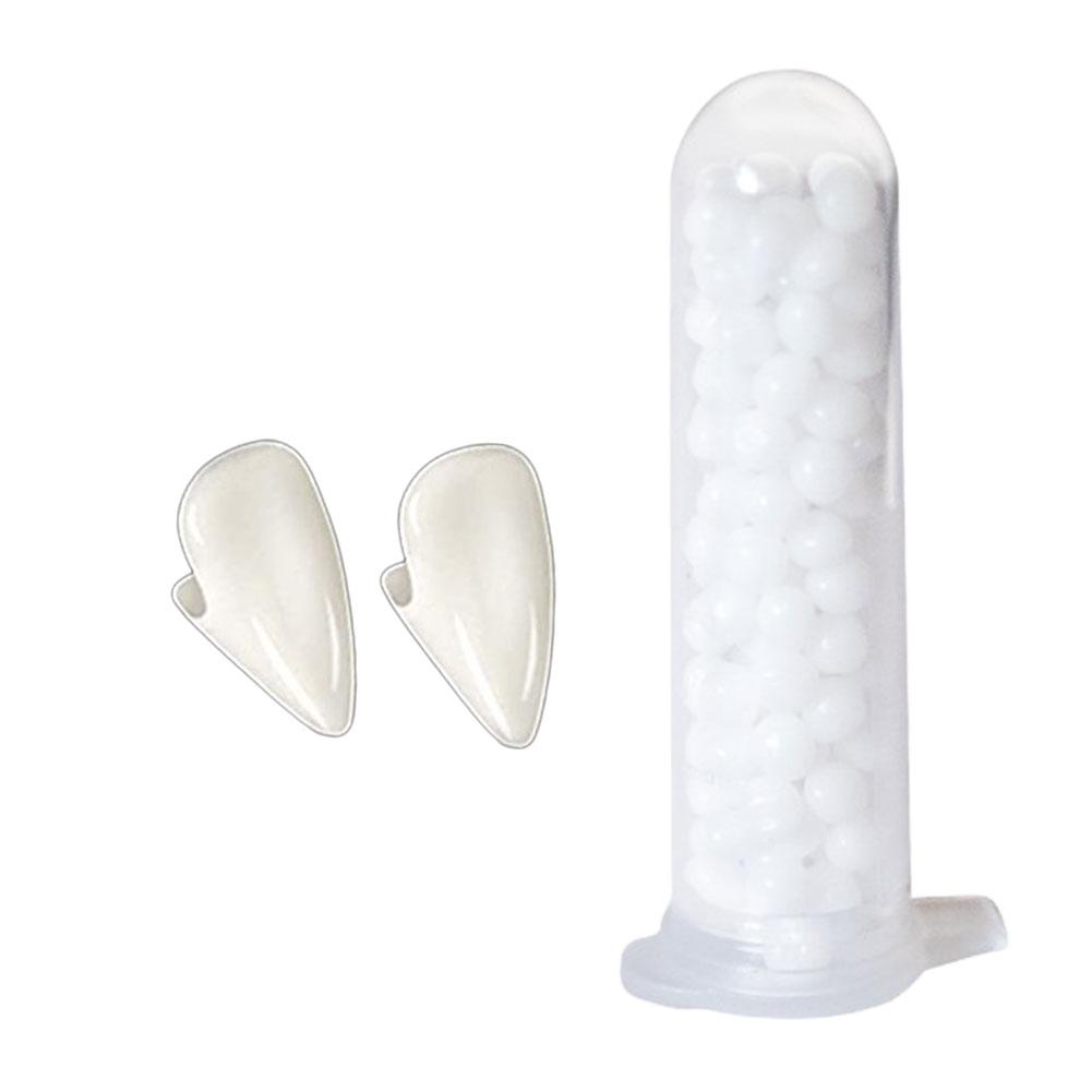 Клыки вампира на Хэллоуин, искусственные зубы с клеем для зубов, реквизит для косплея, искусственные зубы вампира из смолы для костюма для вечеринки своими руками