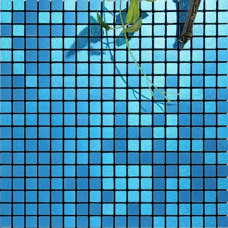 3D европейская гладкая металлическая мозаика настенная наклейка самоклеящаяся плитка кухня ванная комната бар гостиная ТВ фон настенный декор палка