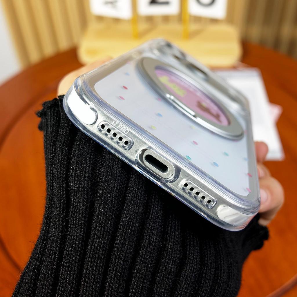 Чехол для iPhone 17 Pro Max/15 Pro с поворотной подставкой на 360°