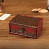 Style Vintage Wooden Box With Lock For Organizing Jewelry Accessories Decoration