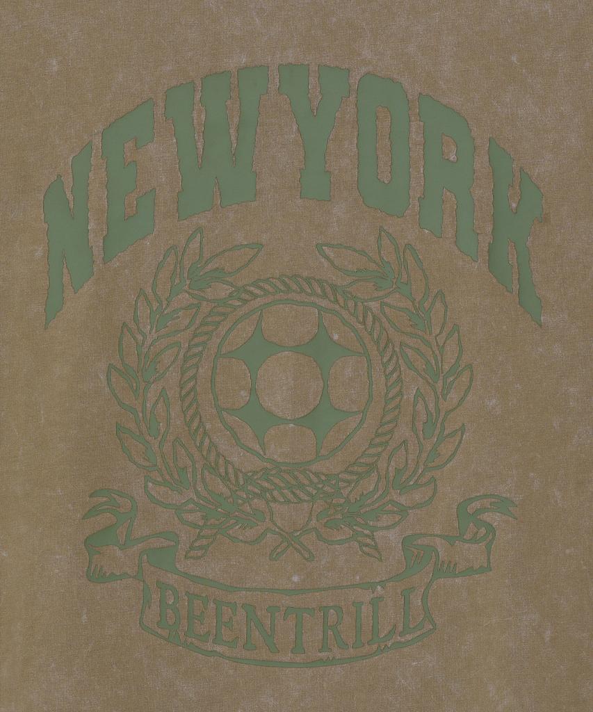 BEENTRILL Bny Пигментная Футболка (хаки)
