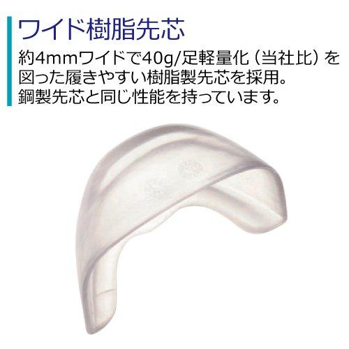 Защитная рабочая обувь JSAA сертифицированные профессиональные кроссовки с амортизацией MPN905 черные см [Midori Anzen] 28.0