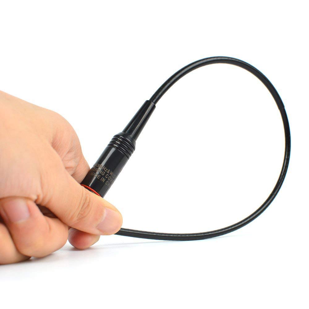 Совместимость с широкополосным приемом, разъем типа SMAP, гибкая удобная антенна, совместимость с радиостанциями ICOM 144/430 МГц и VHF/UHF YAESU, KENWOOD,