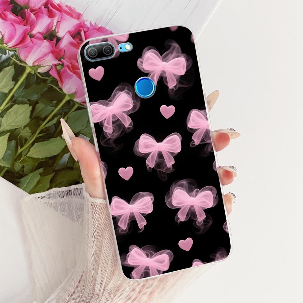 Transparent For Honor 9Lite LLD-L11 LLD-L21 Casing For Honor 9 Lite Case Cover Luxury Fashion Butterfly Funny Cute Painted
