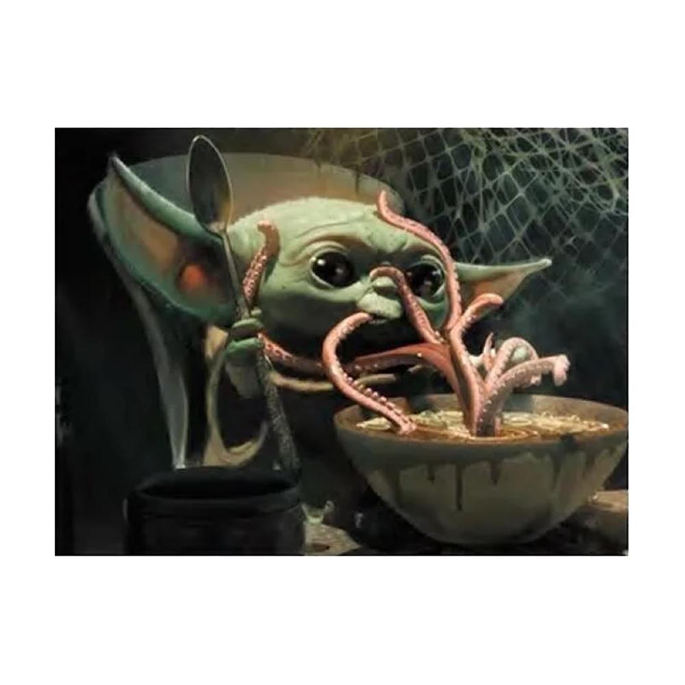 Star Wars: The Mandalorian Eating Grogu Jigsaw Puzzle