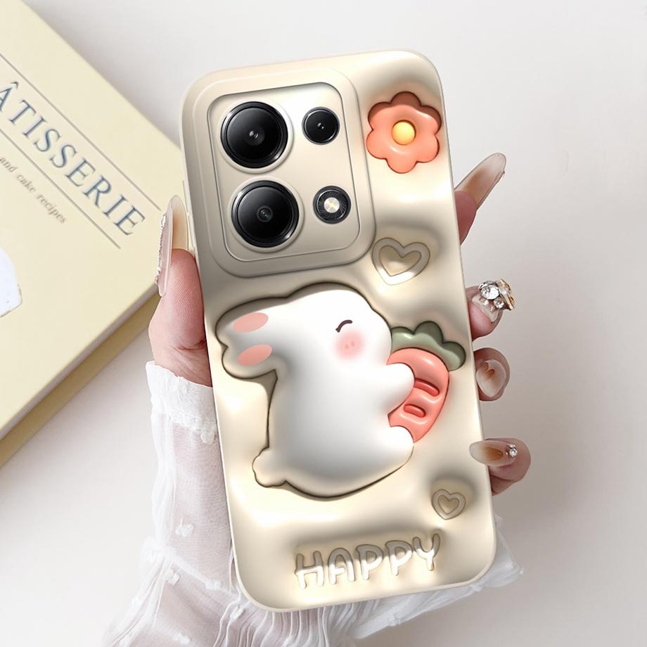 Чехол для телефона Xiaomi Redmi Note 13 Pro Plus, мягкий матовый силиконовый чехол Capa Redmi Note 13 Pro Note13 4G 5G, мультяшная задняя крышка