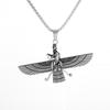 Классическая модная религиозная подвеска из полированной нержавеющей стали в виде крыла птицы для мужчин и женщин