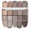 Палитра теней для век Smoky Eye Shadow из 10 цветов. Стойкий матовый и мерцающий финиш. Черные, коричневые, коралловые, розовые, земляные тона для контурирования лица и повседневного макияжа.