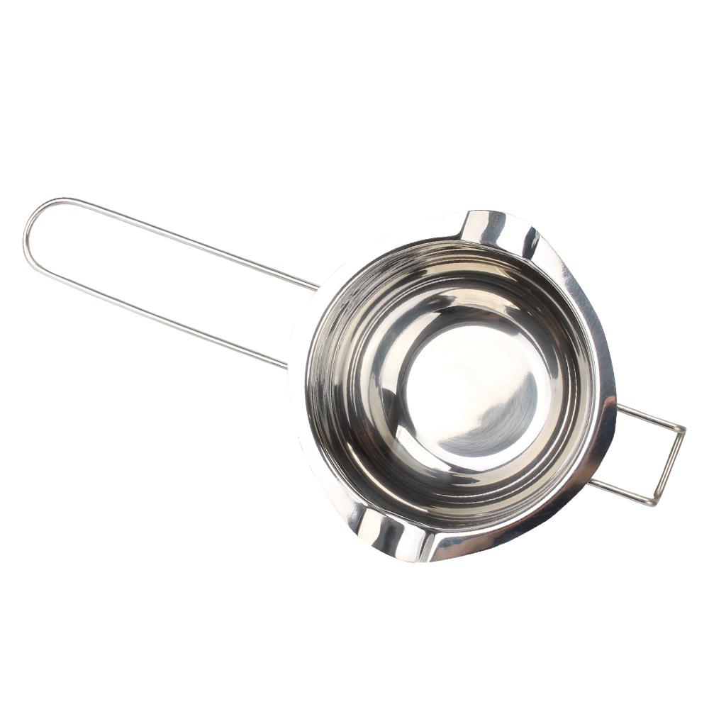 Легко чистящийся ручной инструмент для мыла из нержавеющей стали кухонная миска для молока котел для плавления шоколадного масла кастрюля с кистью для масла 1 шт