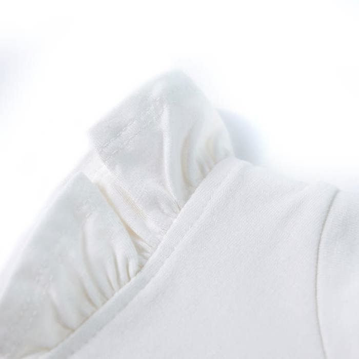 T-shirt enfants avec manches à volants écru 92/104/116/128/140