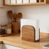 Upright Design Wooden Tissue Holders Solid Wood Wood Paper Box Napkin Storage Racks  House Party