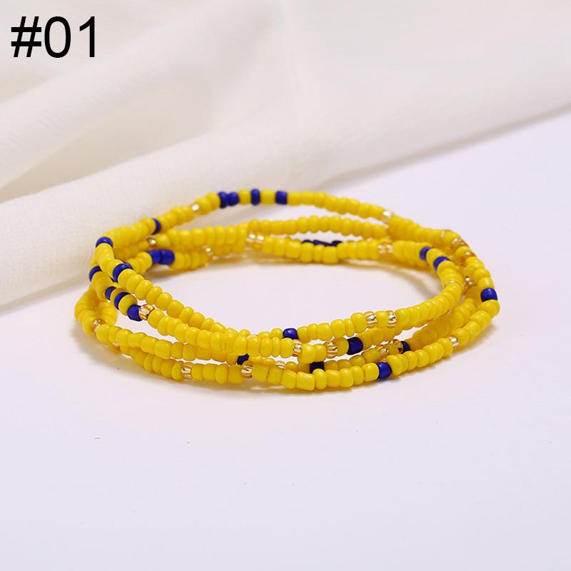 Women Fashion Waist Chain Rice Bead Waist Chain Beach Chain Body Jewelry Belly Chain